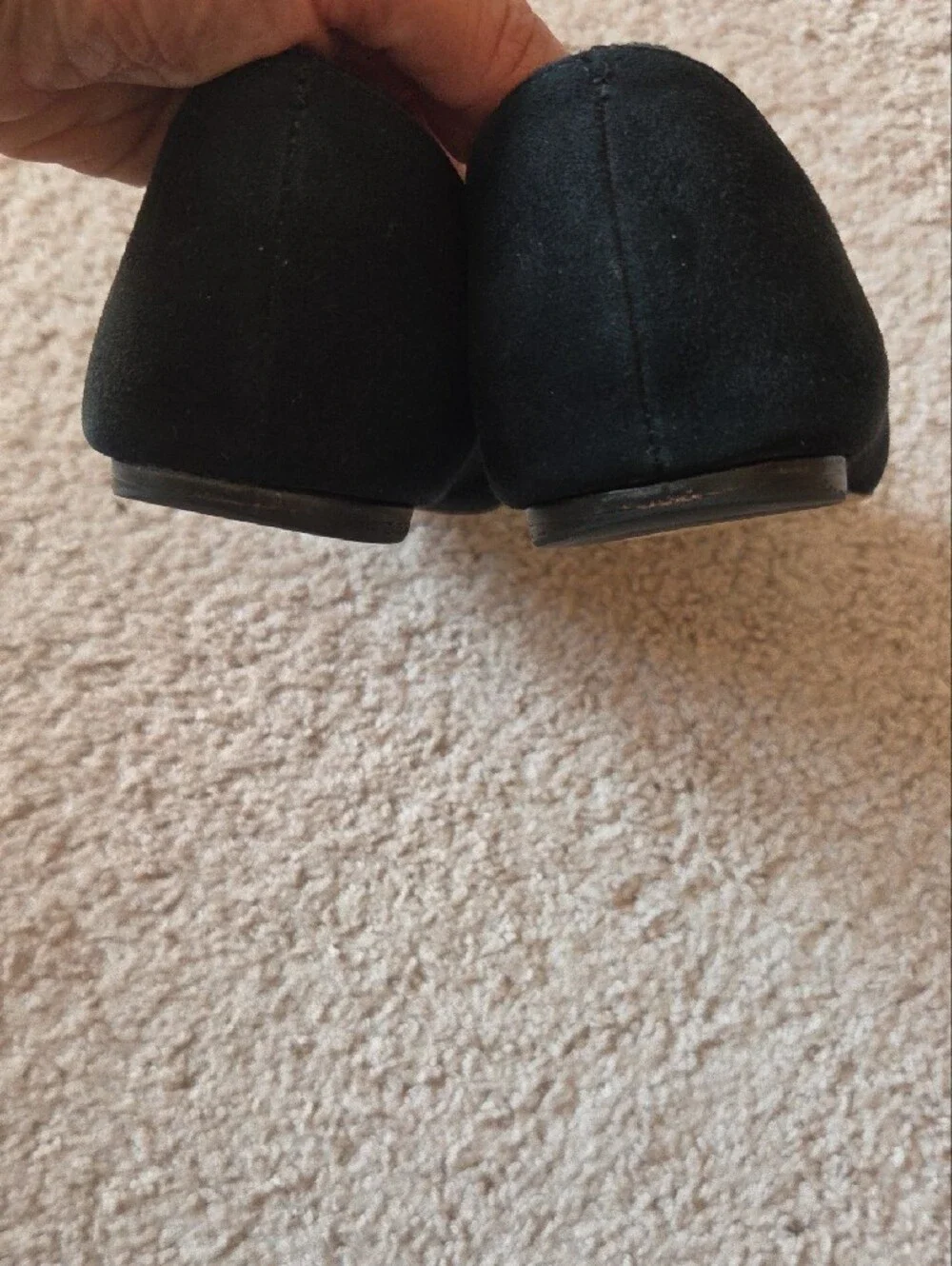 Tory Burch Black Pointed Toe Crystal Bow Flats